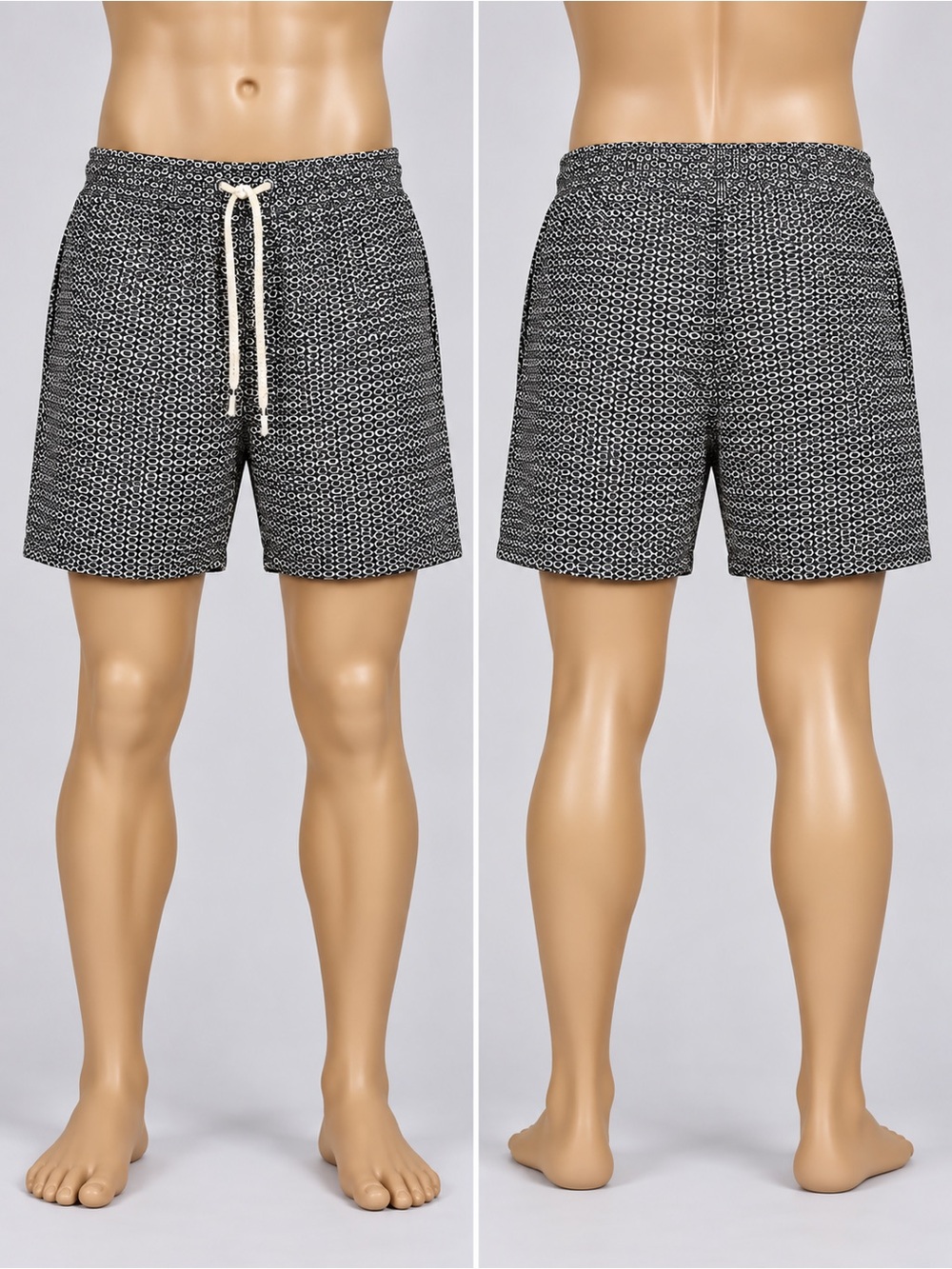 Target 🎯 Goodfellow & Co Black Micro-Pattern Swim Trunks